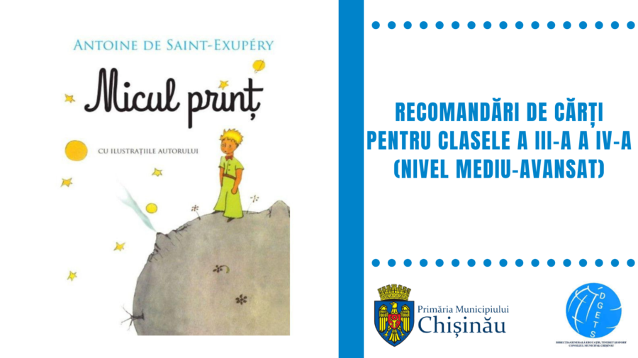 Recomandări de cărți pentru clasele a III-a și a IV-a (nivel mediu-avansat)