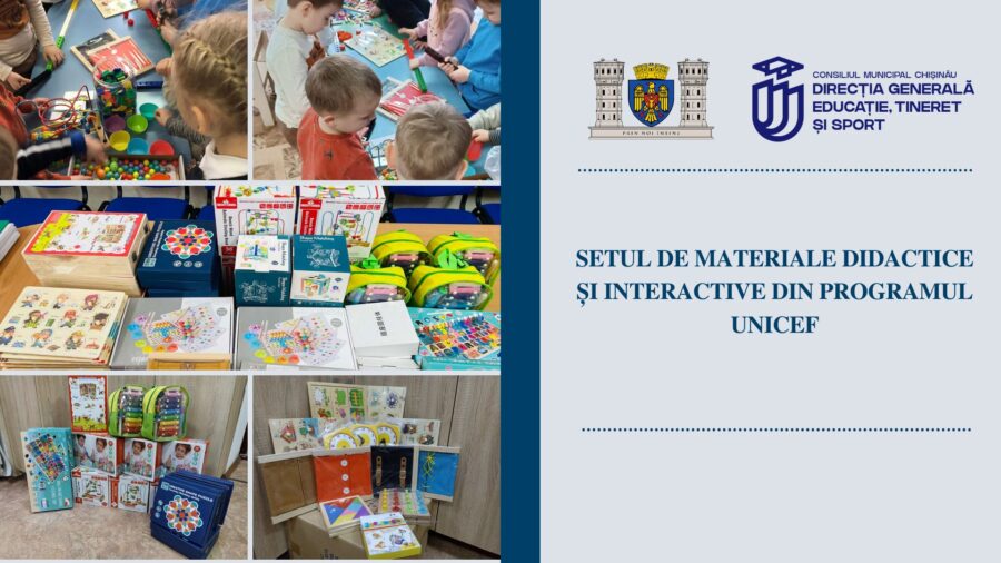 Setul de materiale didactice și interactive din programul UNICEF